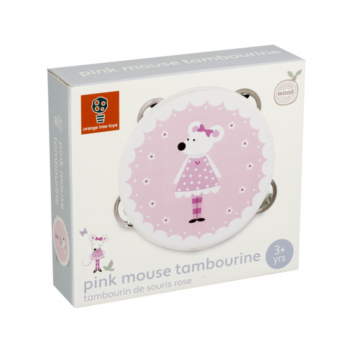 Instrument muzical tamburina, Orange Tree Toys, varsta 3 - 6 ani, Fata [2]