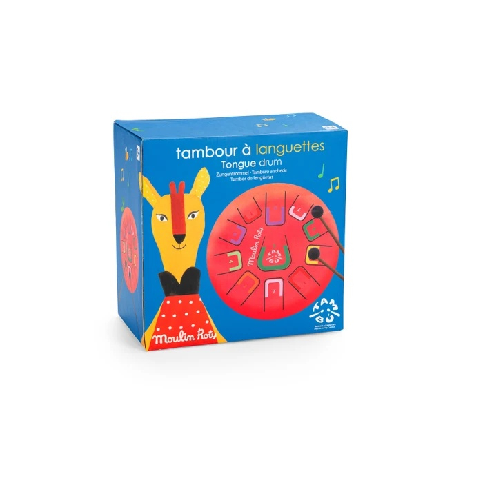 Instrument muzical Toba metalica rosie, Moulin Roty Baiat, Fata, varsta 3 - 6 ani, 6 - 9 ani [2]