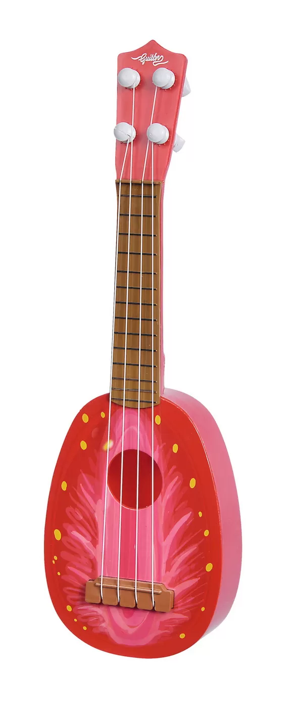 Instrument muzical ukulele cu design de capsuna, varsta de la 3 ani la 10 ani [2]