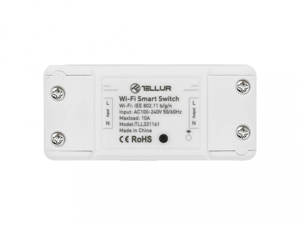 Întrerupător WiFi Tellur, de linie, 2200W, Alb [2]