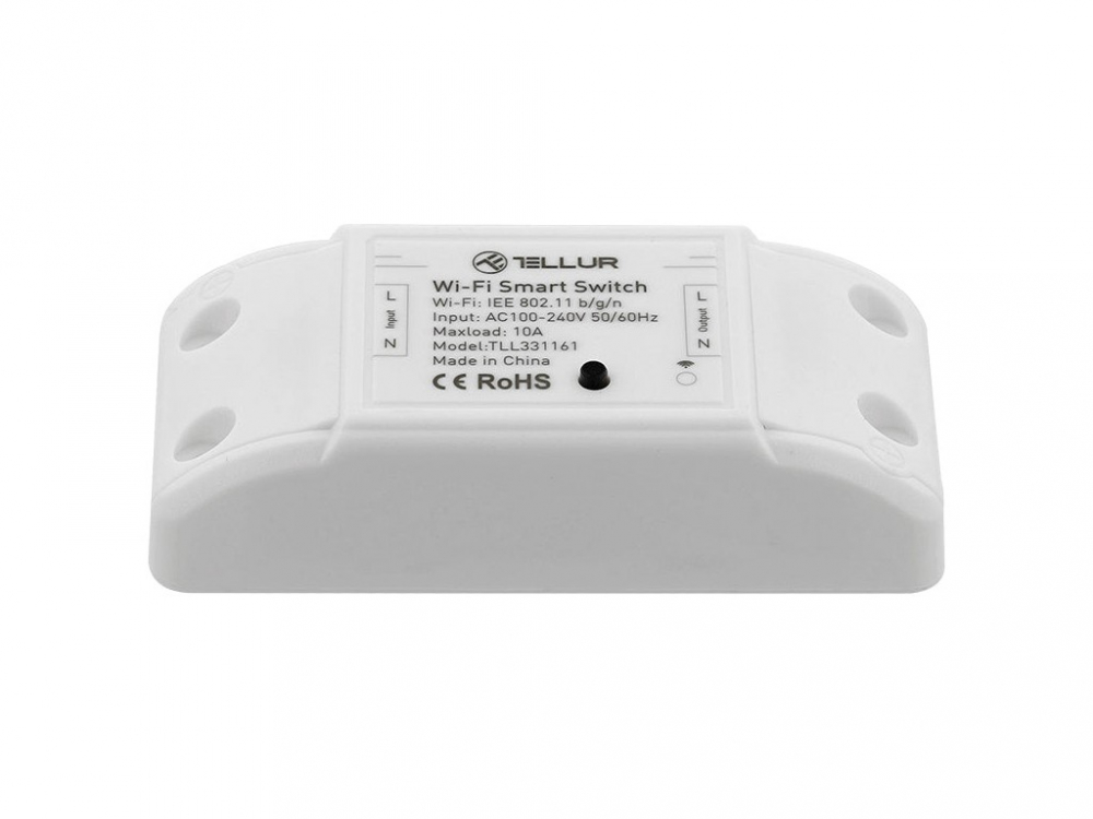 Întrerupător WiFi Tellur, de linie, 2200W, Alb [5]