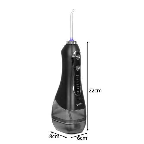 Irigator Bucal, Dus Oral, 5 moduri, 8 capete, 300 ml, Negru [15]