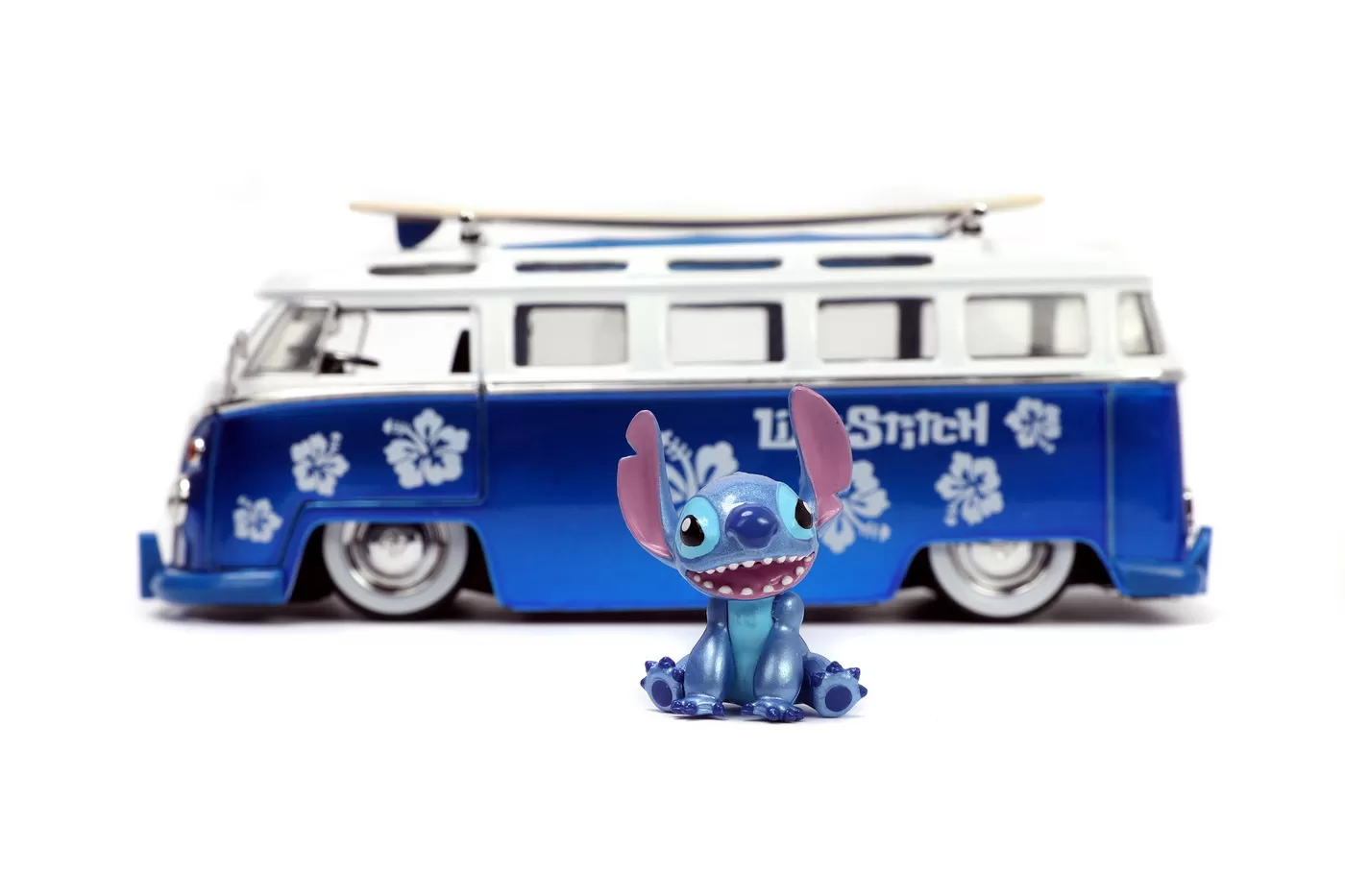 Jada autobuz metalic si figurina stitch scara 1:24 [3]