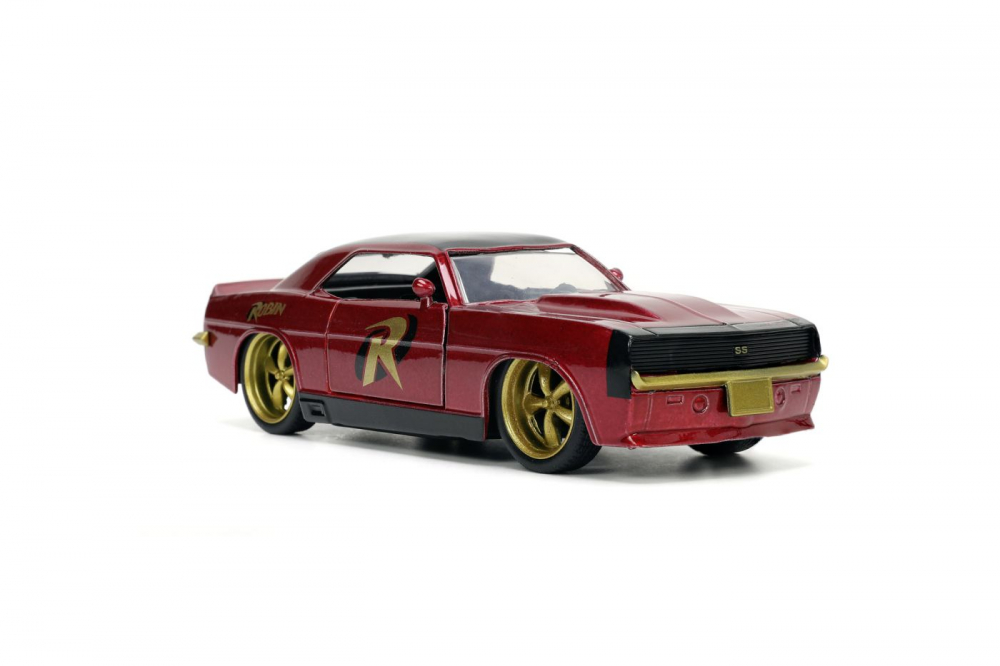 Jada batman set figurina robin si masinuta metalica chevrolet camaro 1967 scara 1:32 [2]
