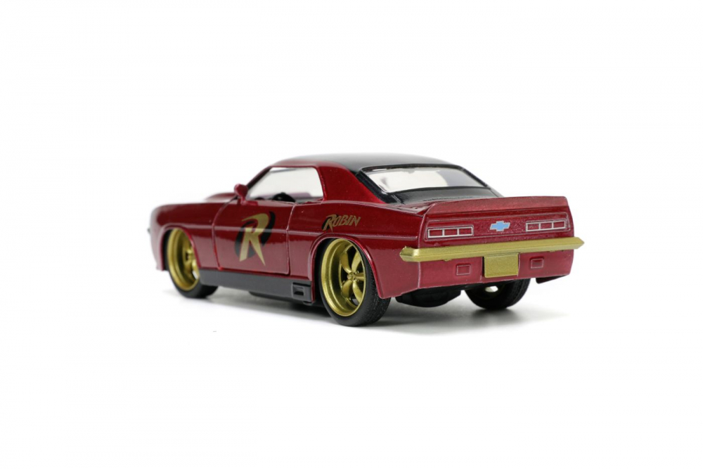 Jada batman set figurina robin si masinuta metalica chevrolet camaro 1967 scara 1:32 [4]