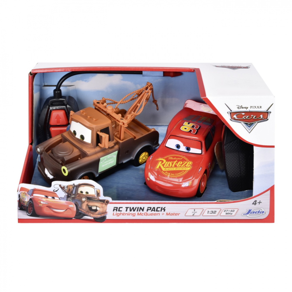 Jada cars set 2 masinute cu telecomanda fulger mcqueen si mater scara 1:32 [1]