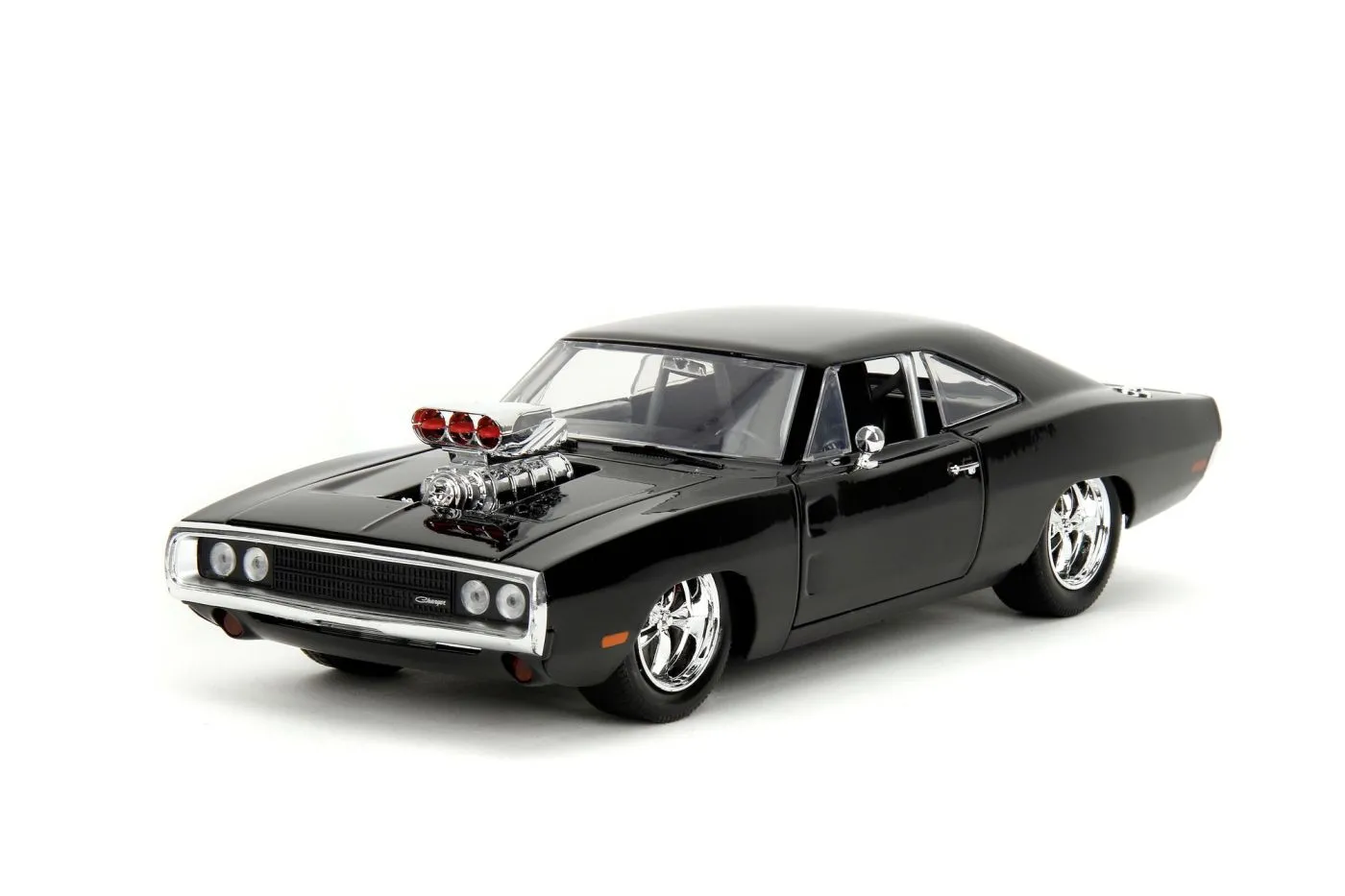 Jada fast and furious set figurina dom si masinuta metalica dodge charger 1970 scara 1 la 24 [7]