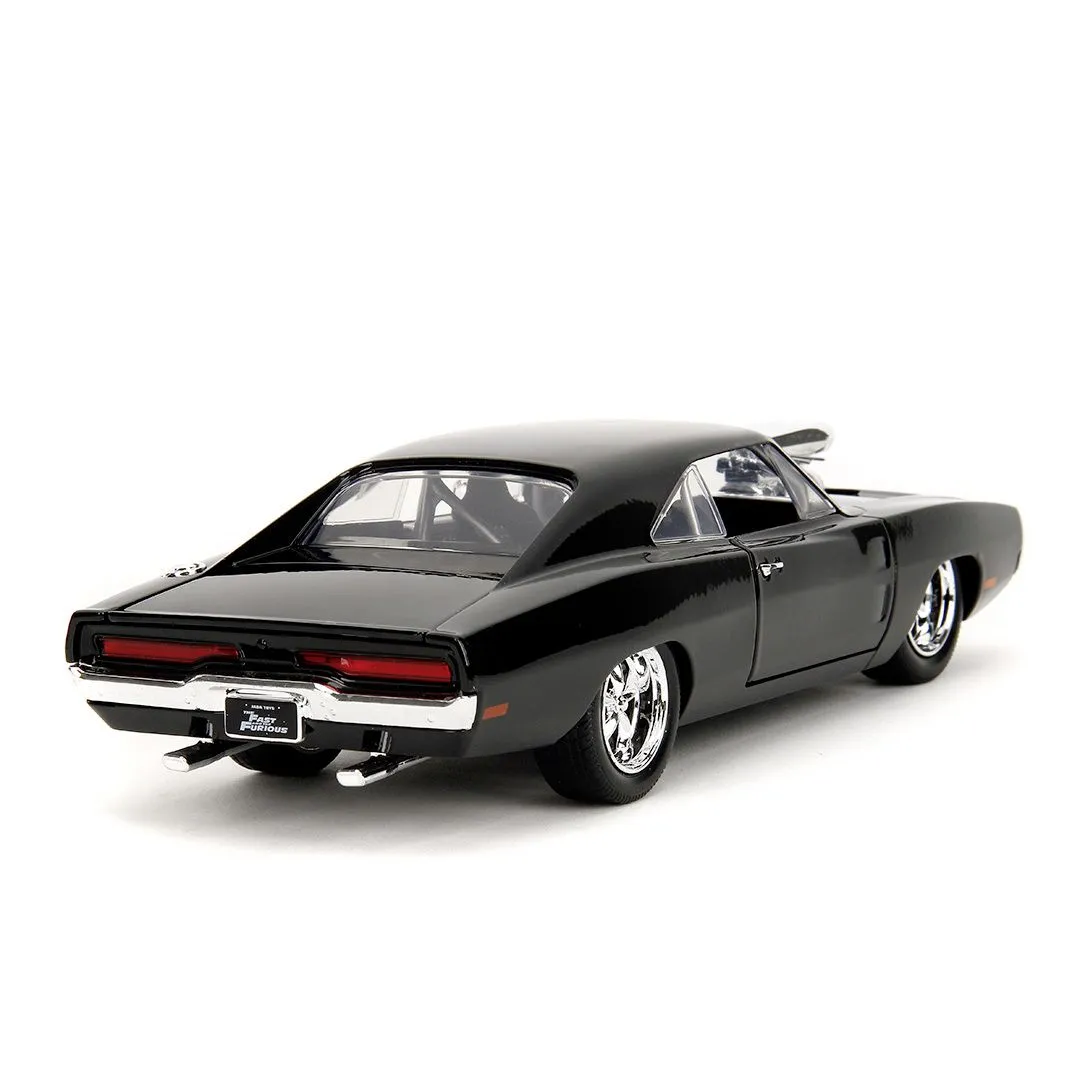 Jada fast and furious set figurina dom si masinuta metalica dodge charger 1970 scara 1 la 24 [9]