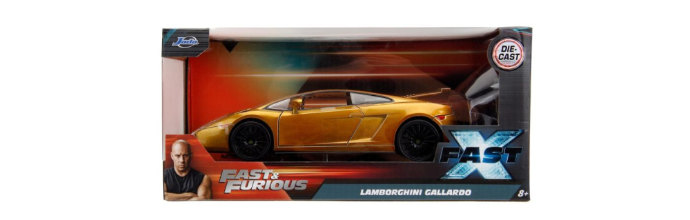 Jada fast furious masinuta metalica lamborghini gallardo auriu scara 1 la 24 [1]