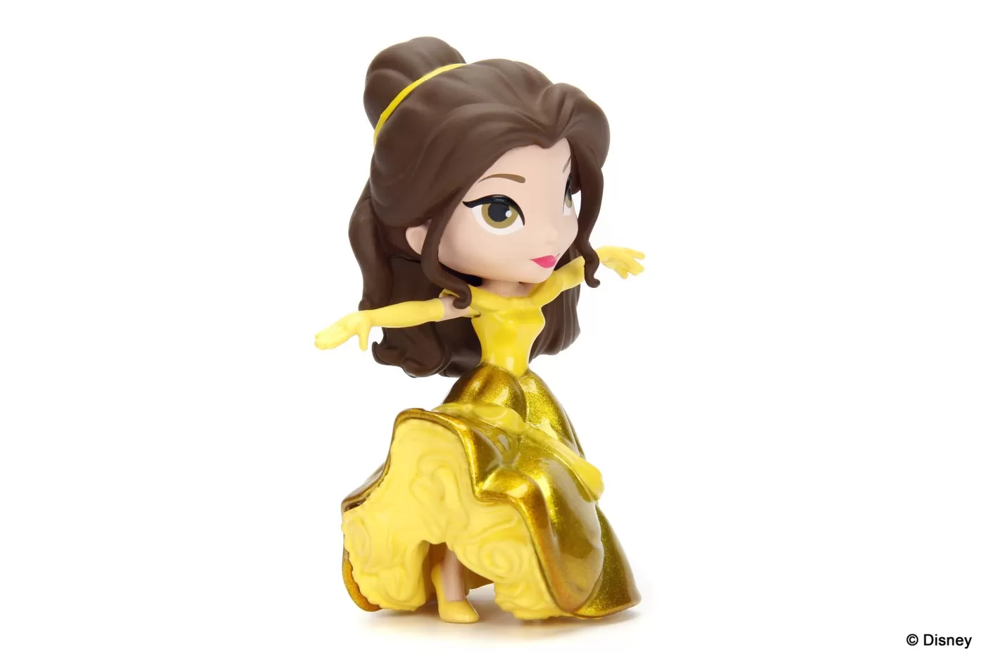 Jada figurina disney princess belle cu rochita aurie 10cm [7]