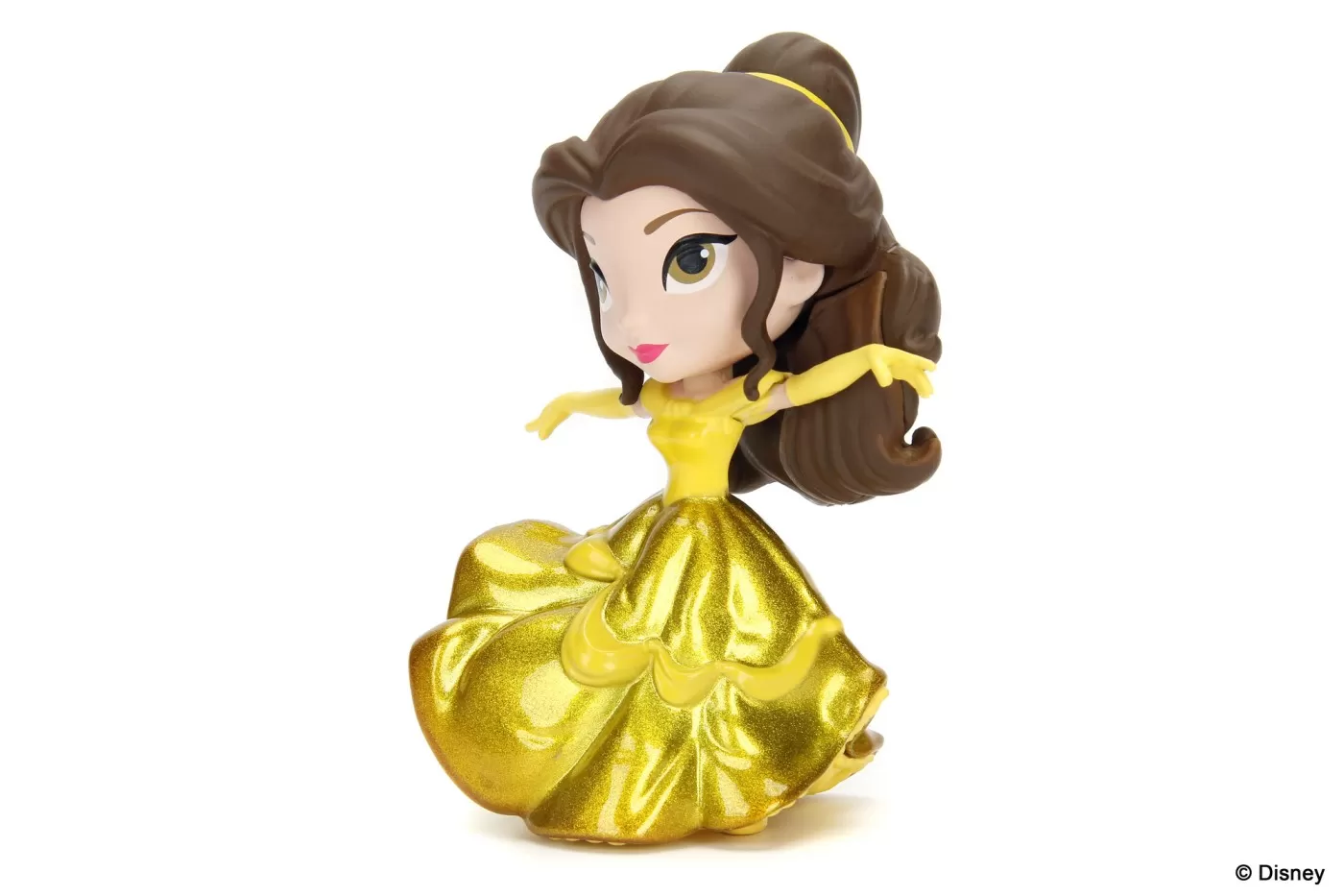 Jada figurina disney princess belle cu rochita aurie 10cm [3]