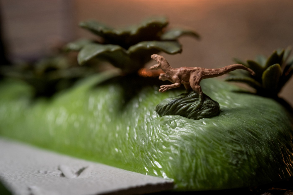 Jada jurassic park scena nano cu 2 vehicule metalice [6]
