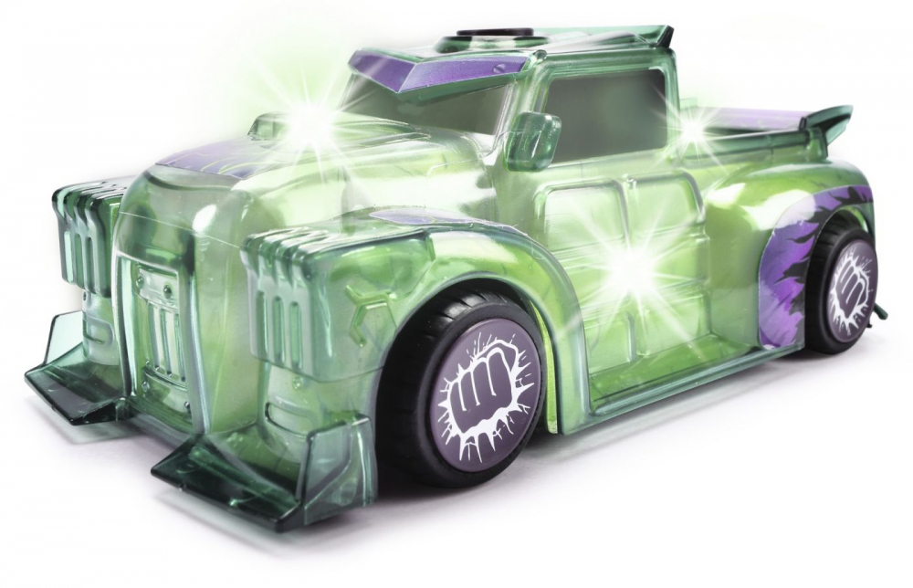 Jada marvel masinuta light hero hulk cu sunete si lumini scara 1:32 [3]