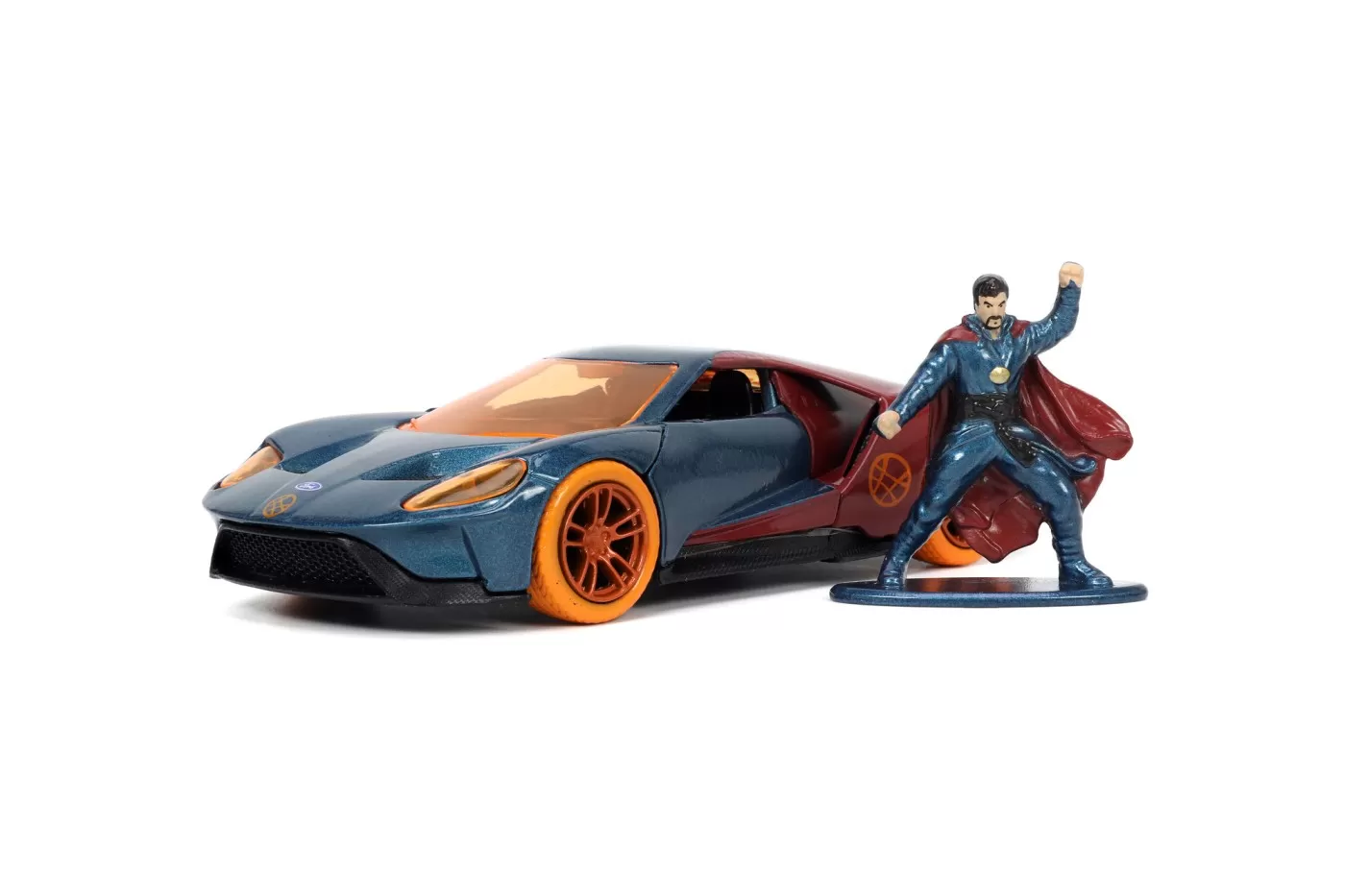 Jada marvel masinuta metalica ford gt scara 1:32 si figurina metalica doctor strange [2]