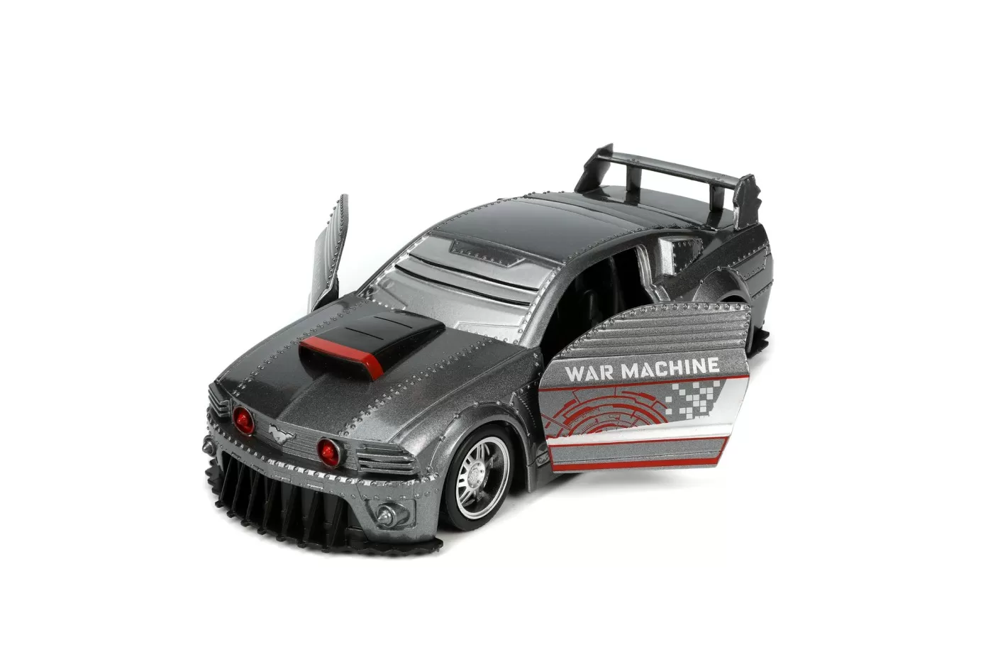 Jada marvel masinuta metalica ford mustang scara 1:32 si figurina metalica war machine [6]