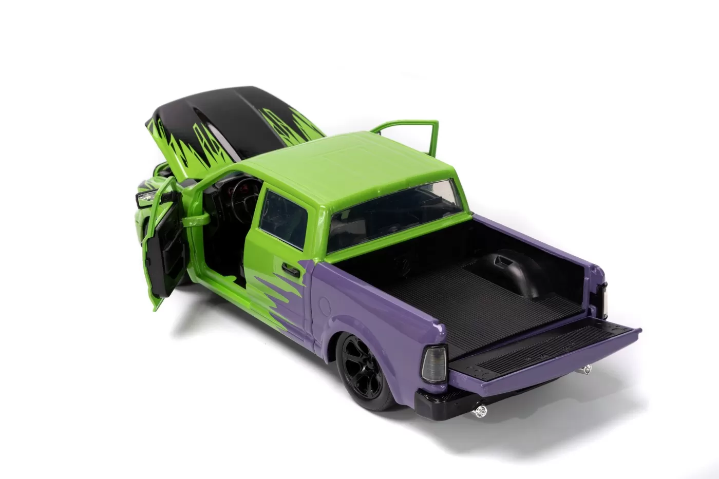 Jada marvel set figurina hulk si masinuta metalica ram 1500 2014 scara 1:24 [6]