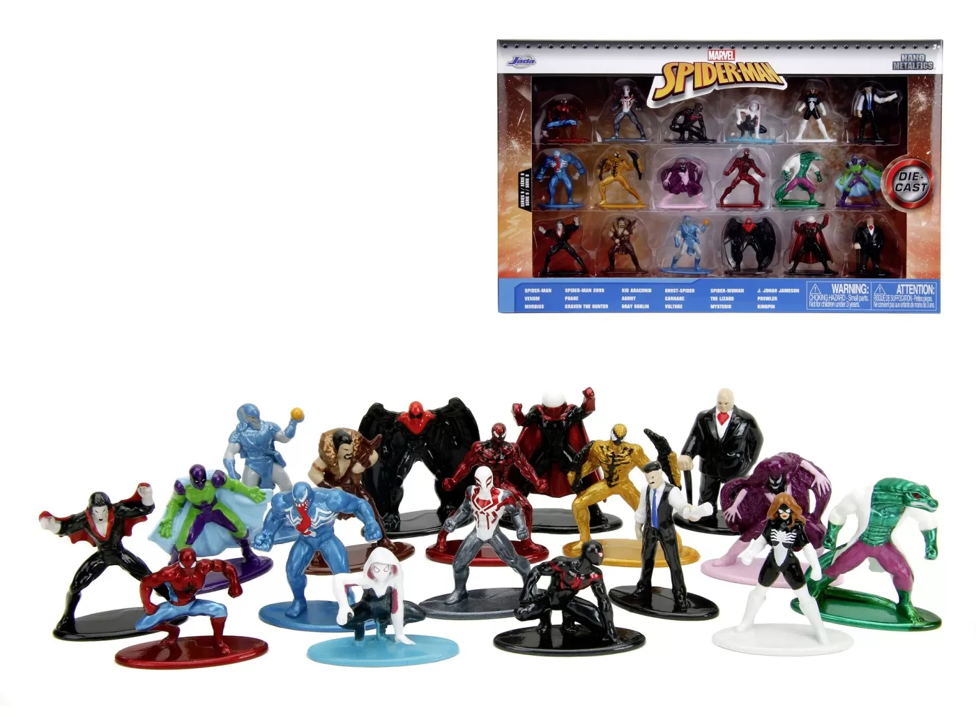 Jada marvel spider man nanofigurine metalice set 2 4cm [8]