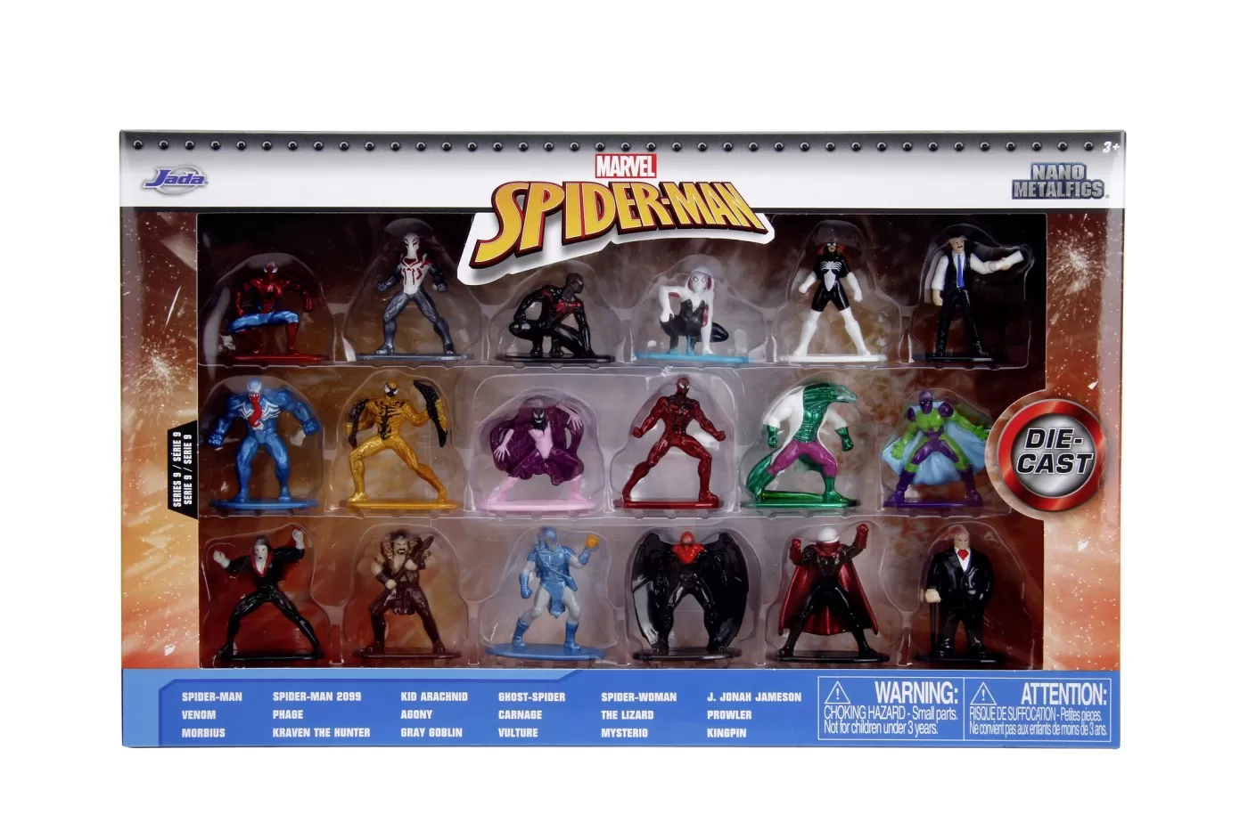 Jada marvel spider man nanofigurine metalice set 2 4cm [1]