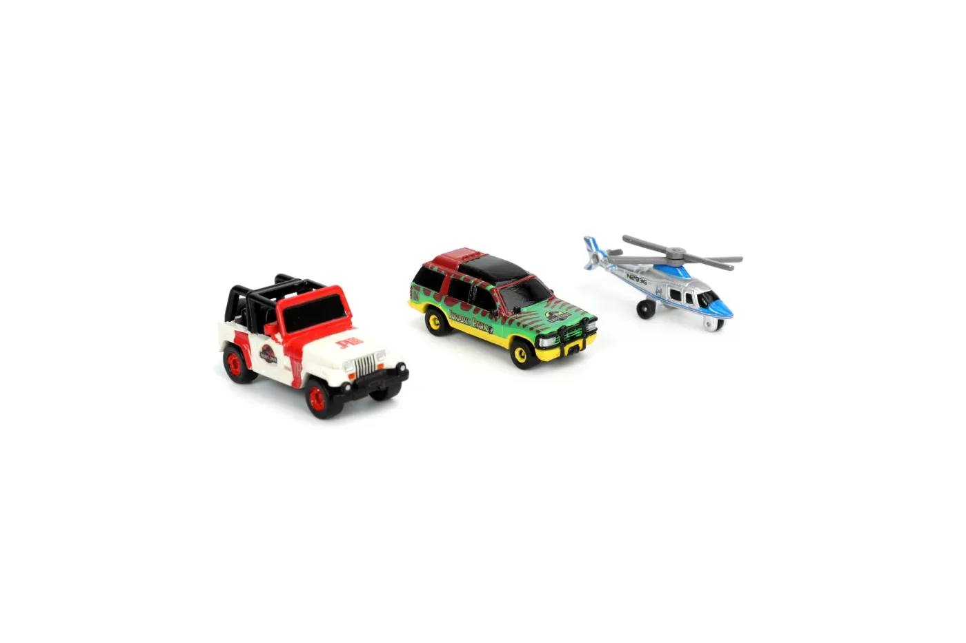 Jada set 3 masinute metalice jurassic 4cm [4]