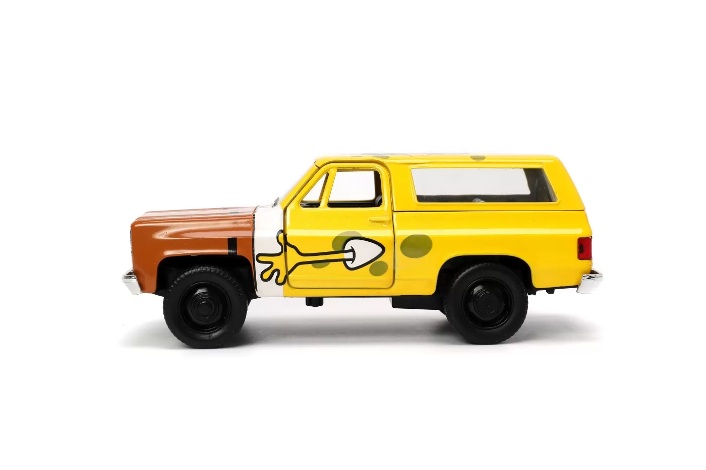 Jada set masinuta metalica chevy k5 blazer si figurina sponge bob [7]