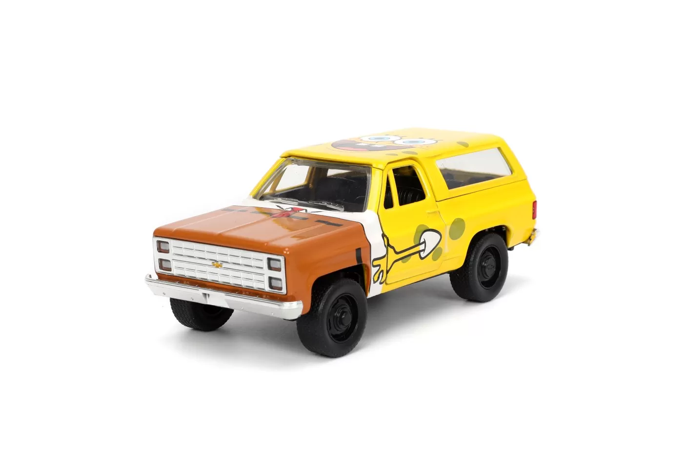Jada set masinuta metalica chevy k5 blazer si figurina sponge bob [6]