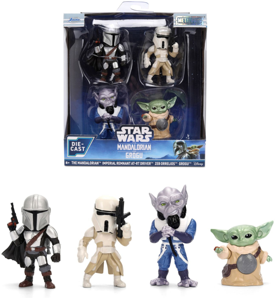 Jada star wars mandalorian si grogu set 4 figurine metalice 4cm varsta 8 ani -+15 ani [3]
