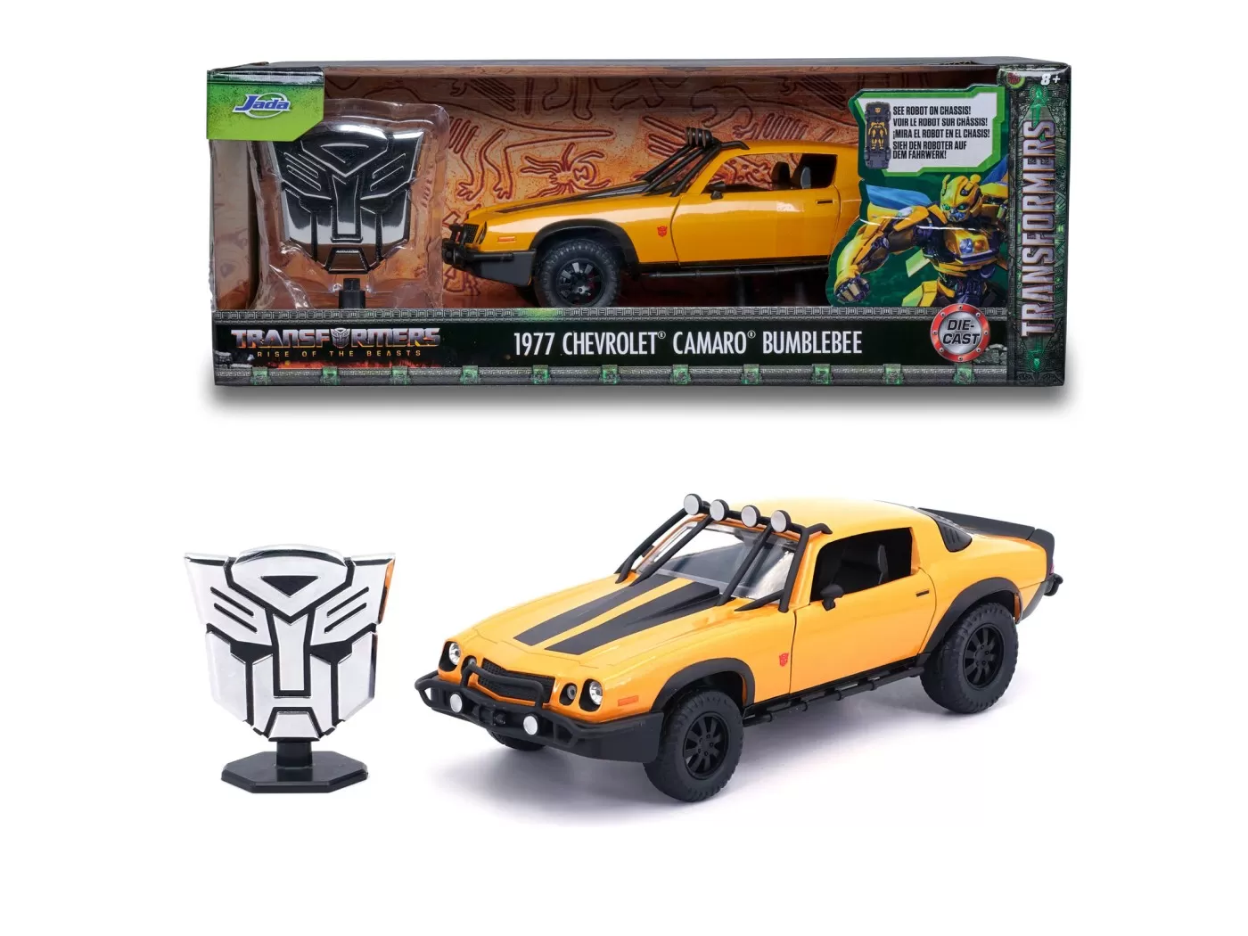 Jada transformers masinuta metalica bumblebee chevrolet camaro 1:24 [8]