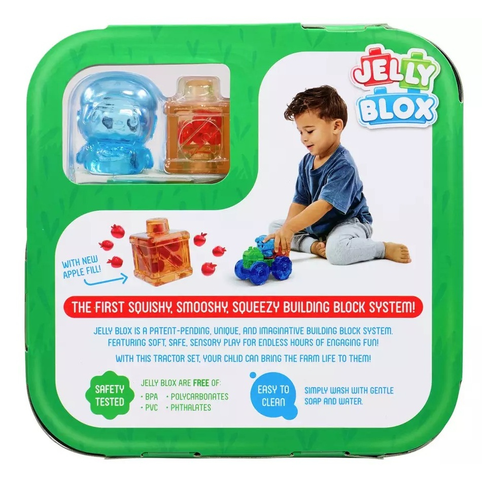 Jelly Blox - Set de joaca cu tractor, 12 piese copii varsta 2-3 ani|3-5ani|5-7ani [4]