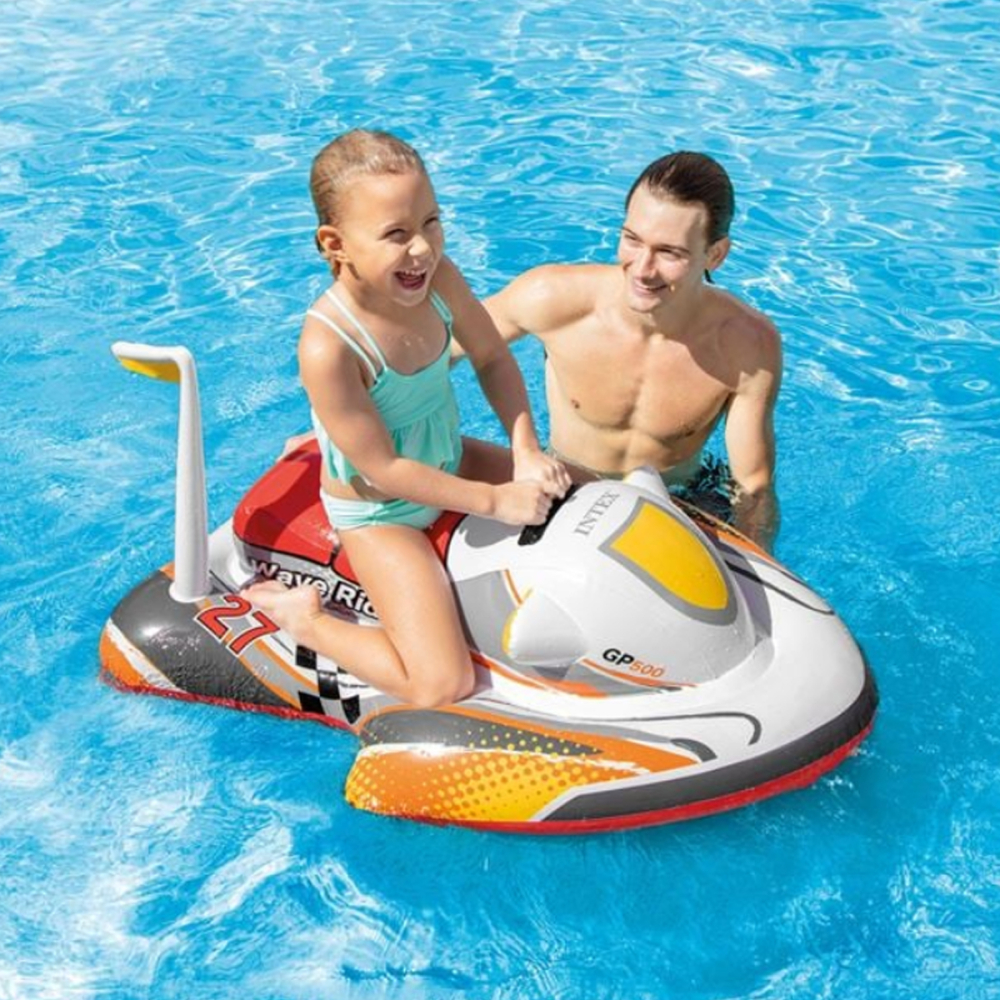 Jet Ski Gonflabil pentru Copii, Baza Stabila, Manere Rezistente, Dimensiuni 1.17 x 0.77 m [2]
