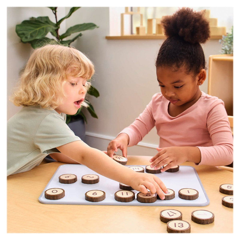 Jetoane magnetice cu numere, 21 piese, Guidecraft, copii varsta 2-7 ani [5]