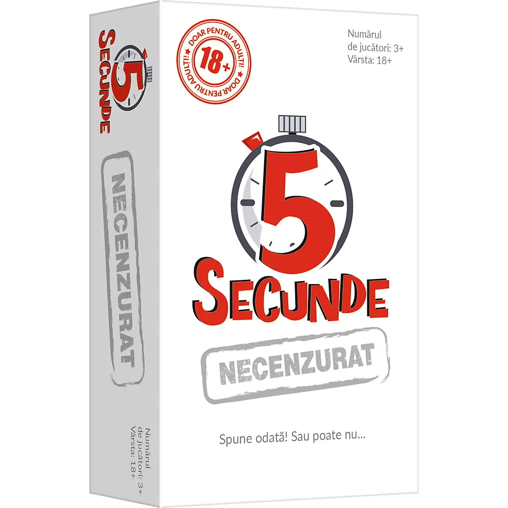 Joc 5 Secunde Necenzurat, varianta pentru adulti, 18 ani+, varsta de la +15 ani la +15 ani [4]
