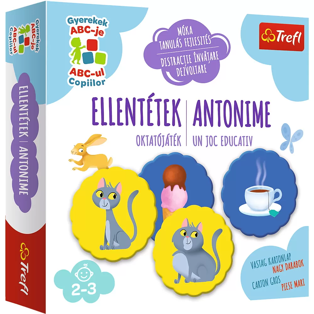 Joc antonime, varsta de la 2 ani la 5 ani [1]