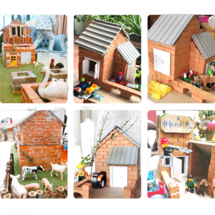 Joc constructie mini caramizi, 220 piese reutilizabile, joc STEAM⭐ Micostore.ro [6]