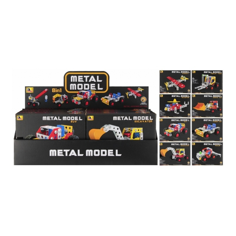 Joc constructie vehicule din metal MegaCreative 567506, 18x14x3cm, diverse modele, +6ani [3]