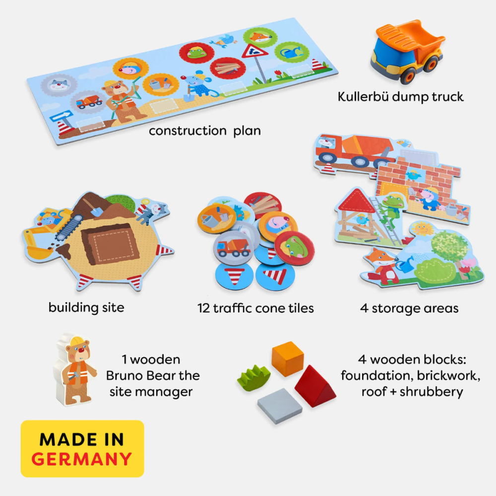 Joc Cooperativ Haba Santierul de Constructii, Primul Meu Joc de Memorie, Varsta 2 Ani+ [8]