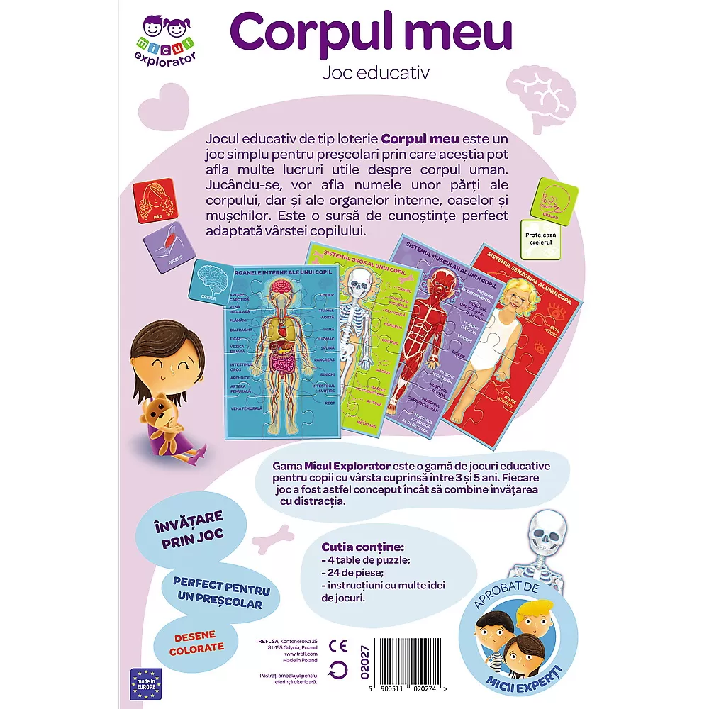 Joc Corpul meu micul explorator, varsta de la 2 ani la 6 ani [3]