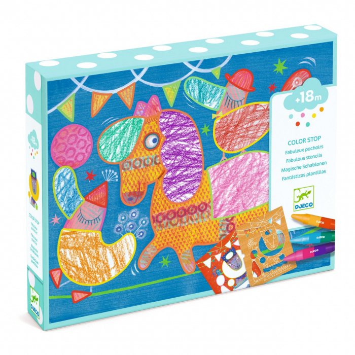 Joc creativ de desenat animale pentru cei mici, Djeco, varsta 1 - 3 ani, Baiat, Fata [1]