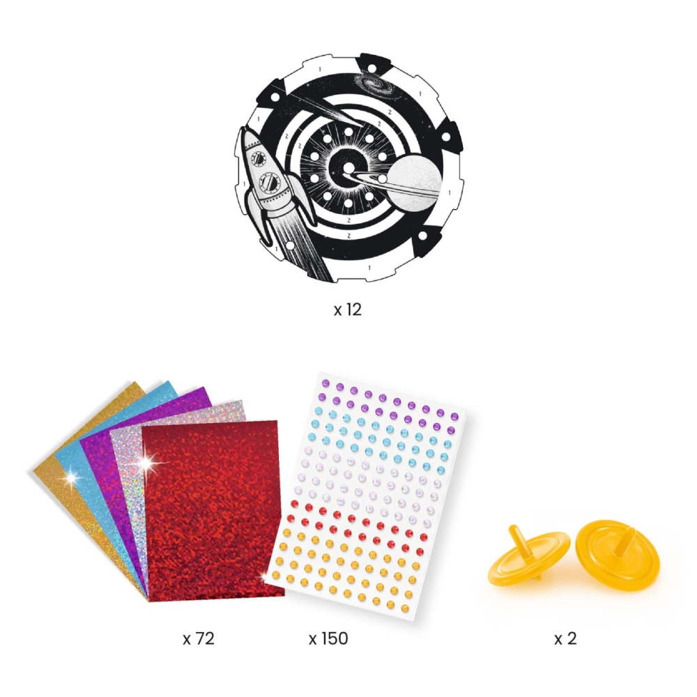 Joc creativ DIY Titirezi cosmos, Djeco Baiat, Fata, varsta +9 ani, 6 - 9 ani [3]