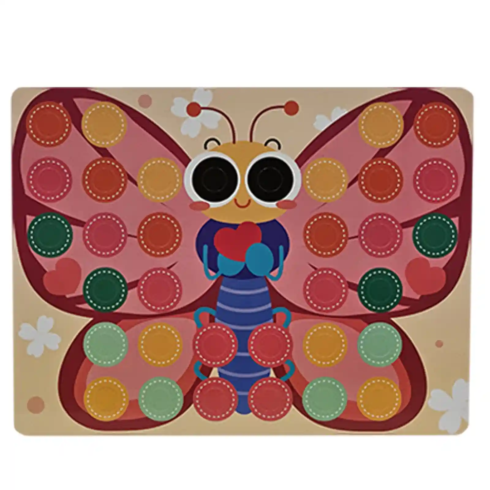 Joc creativ, mozaic cu 54 piuneze si 12 planse colorate, DiY [12]