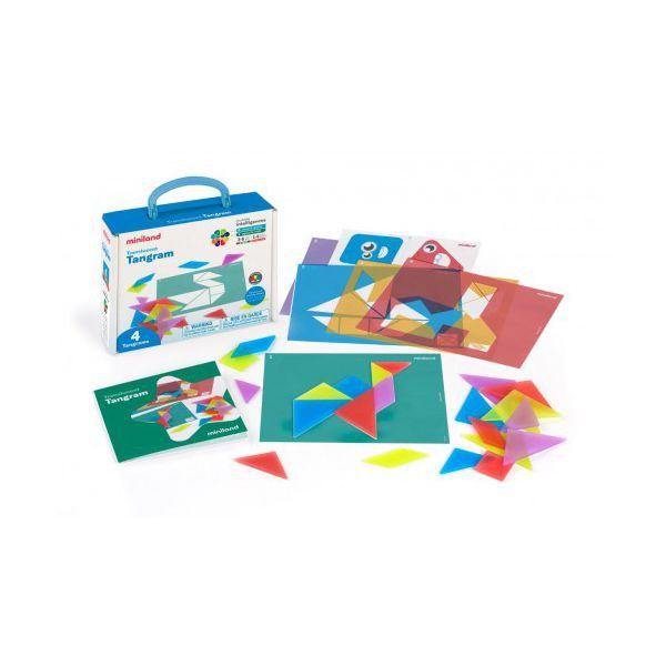 Joc creativ Tangram traditional cu piese translucide [1]