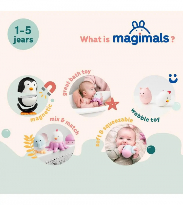 Joc cu magneti Mix&Match Magimals, Ferma, varsta 1 - 3 ani, Baiat, Fata [4]