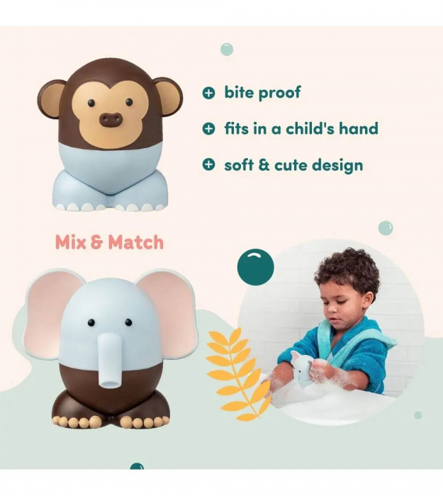 Joc cu magneti Mix&Match, Magimals Safari, varsta 1 - 3 ani, Baiat, Fata [4]