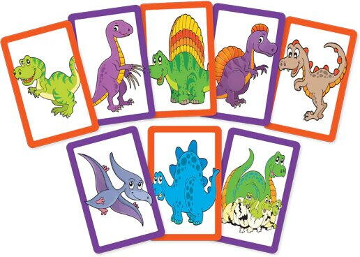 Joc de carti 2 in 1 - Dinozauri veseli [2]