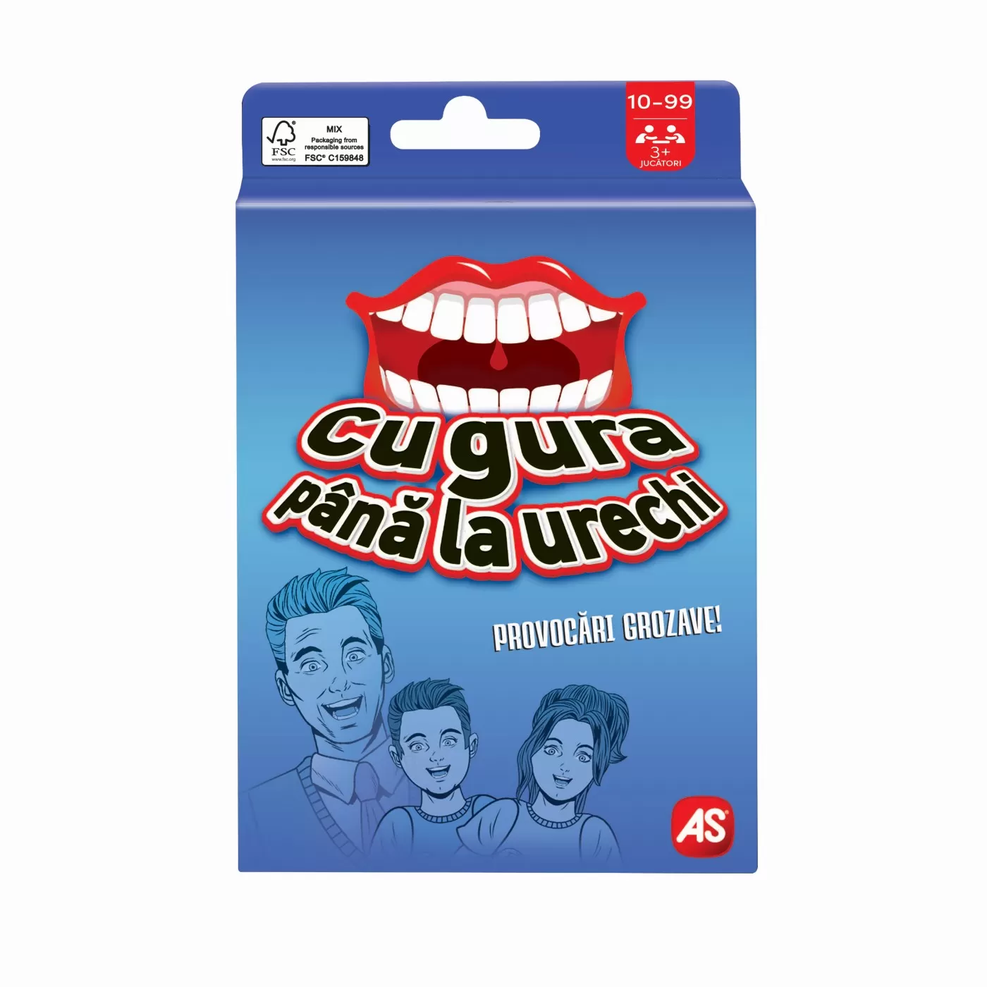 Cu gura pana la urechi, Joc de carti, varsta de la 10 ani la +15 ani [1]