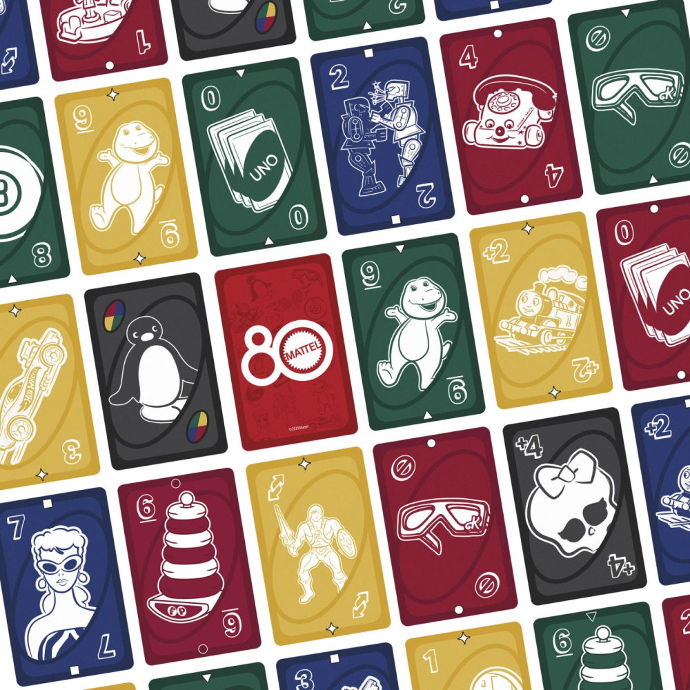 Joc de carti uno aniversar 80 de ani rosu rubin copii cu varsta peste 7 ani [4]