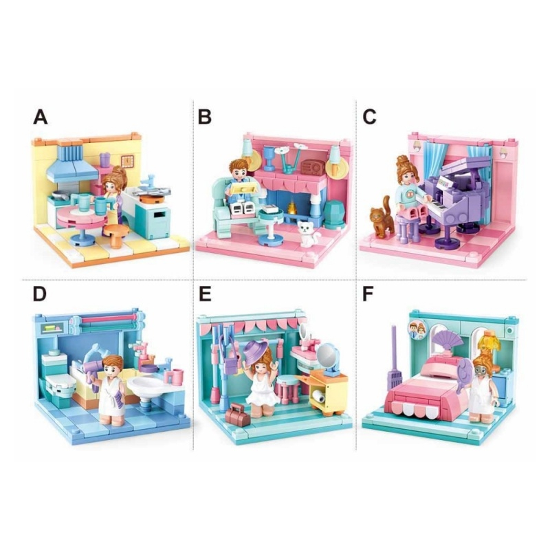 Joc de constructie Mini meserii, 6 modele, pvc, Sluban M38-B0757, 30.5x19.7x15.1cm [3]