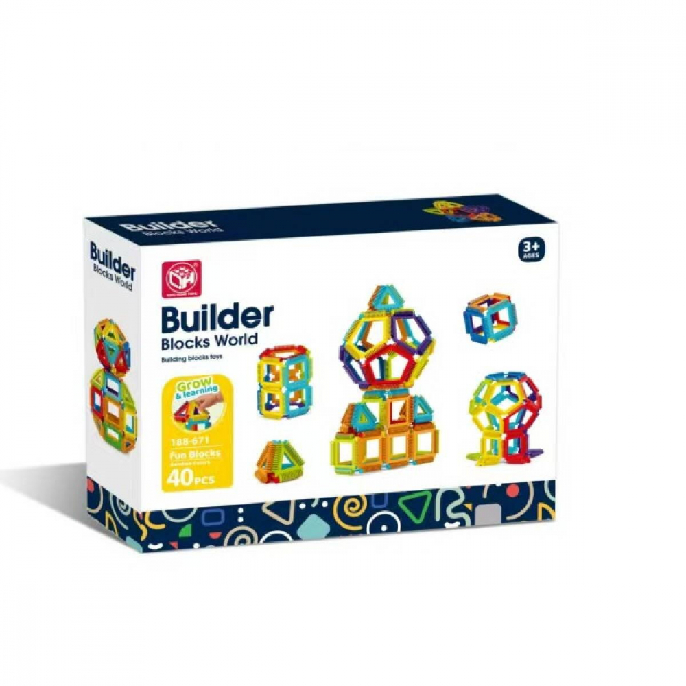 Joc de constructie STEAM - Forme magice (40 piese) [2]