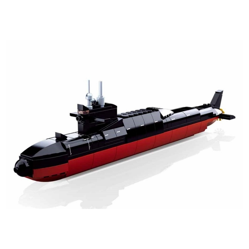 Joc de constructie Submarin, pvc, Sluban M38-B0703, 227 piese, 38x23.7x6.7cm [4]