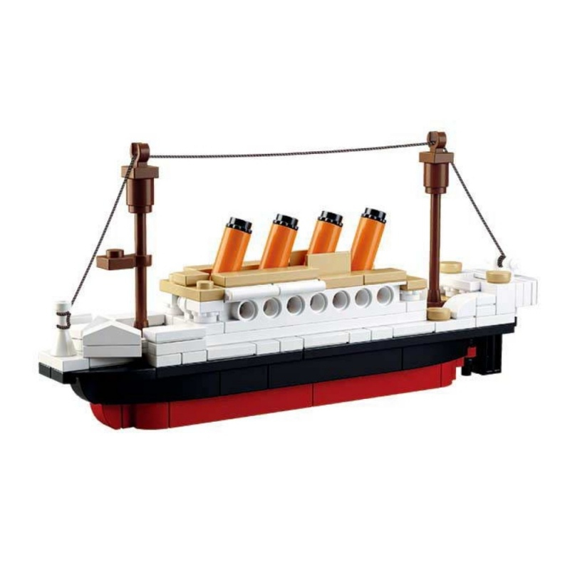 Joc de constructie Vapor Titanic, pvc, Sluban M38-B0576, 194 piese, 23.7x18.9x4.5cm [2]