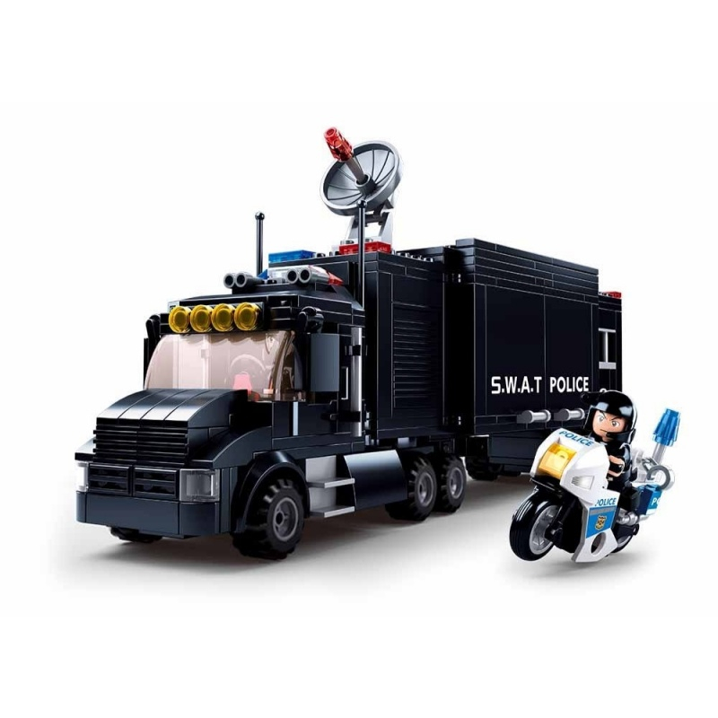 Joc de constructie Vehicul S.W.A.T, pvc, Sluban M38-B0659, 540 piese, 47.5x33x6.7cm [3]